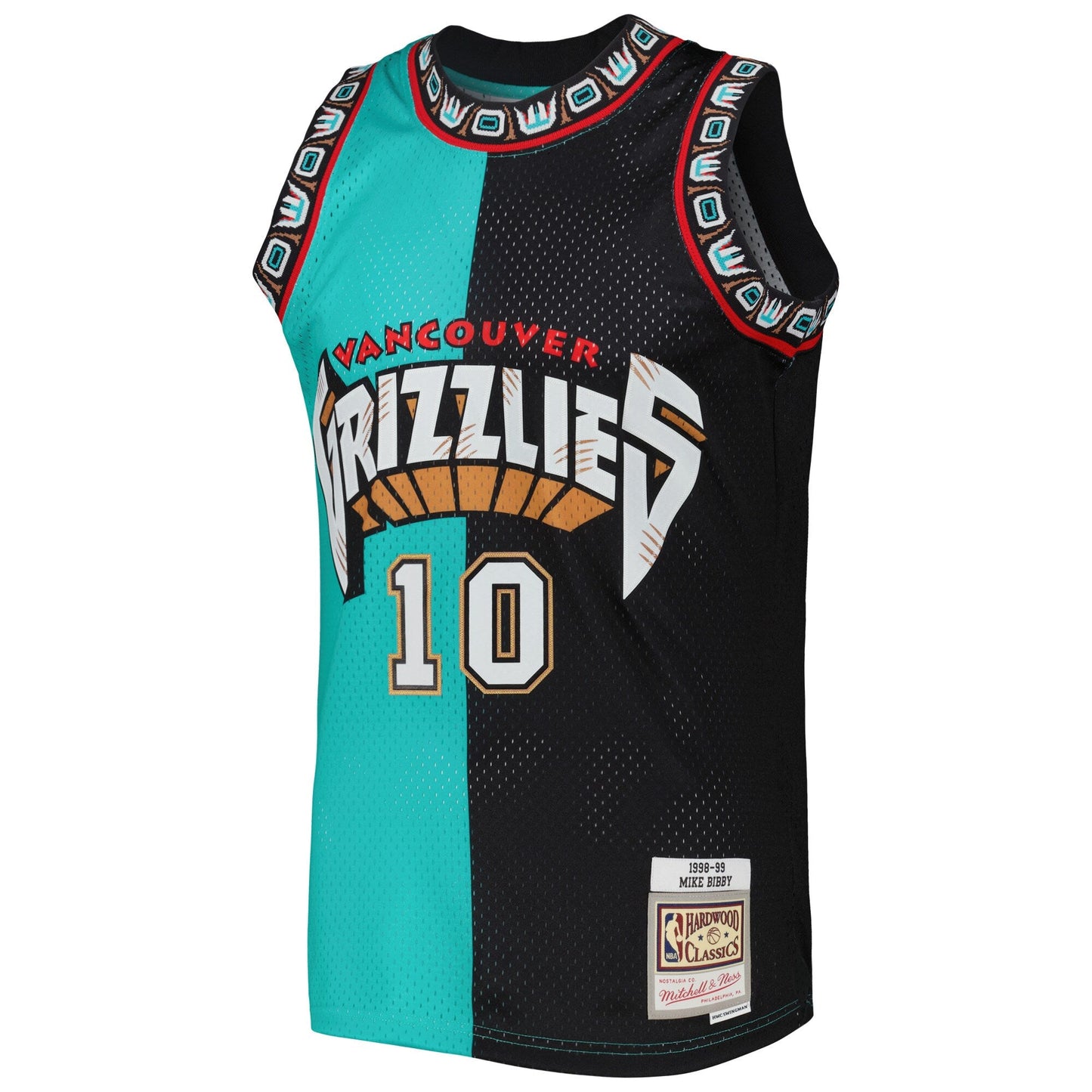 Mitchell & Ness NBA Split Swingman Jersey Vancouver Grizzlies 2000 Mike Bibby
