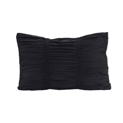 Elegant Comfort 10-Piece Pleated Comforter Set - Includes 4-Piece Sheet Set with Double Sided Storage Pockets