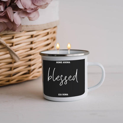 Candle Mug Gift 16oz by Gia Roma