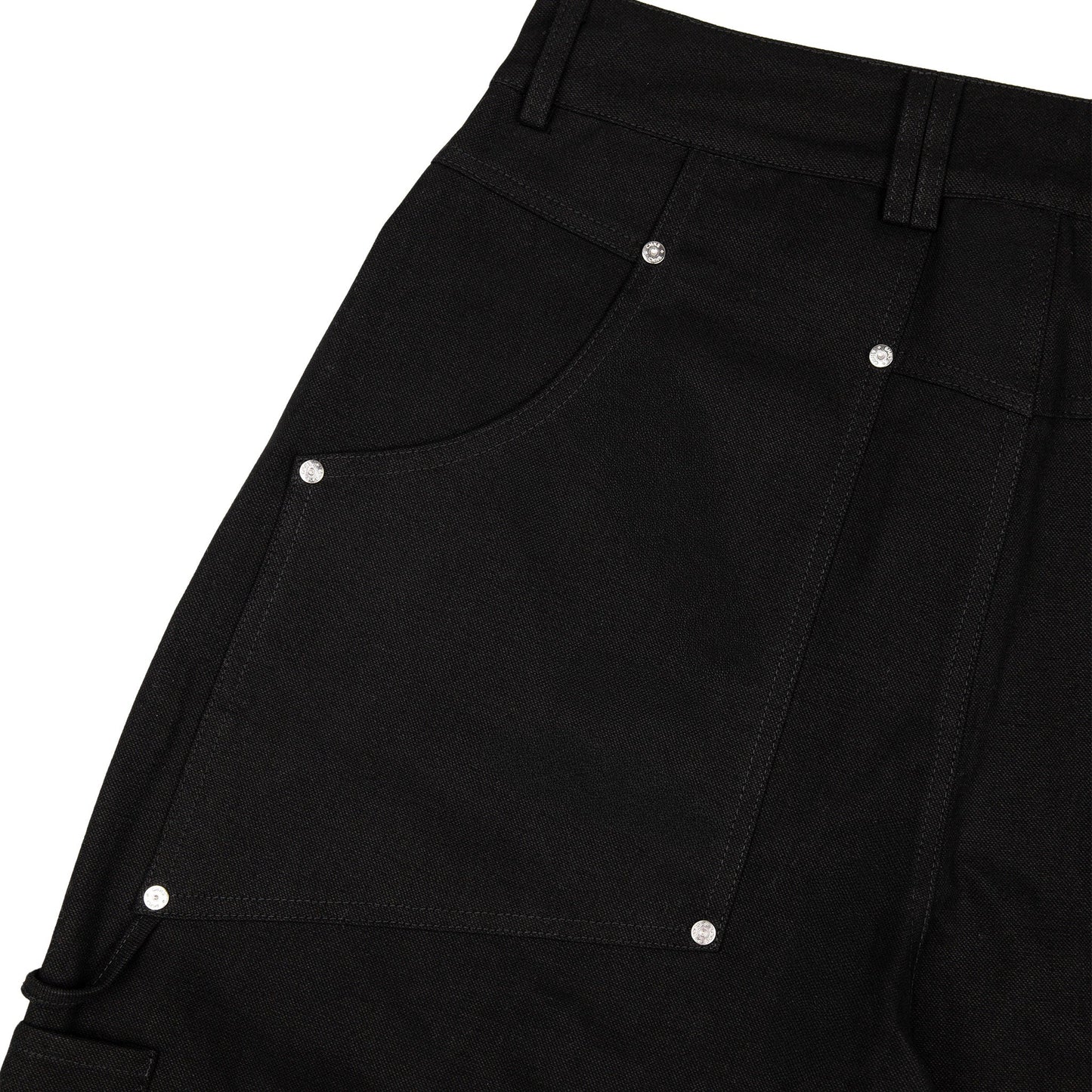 Commons Double Knee Canvas Short Black