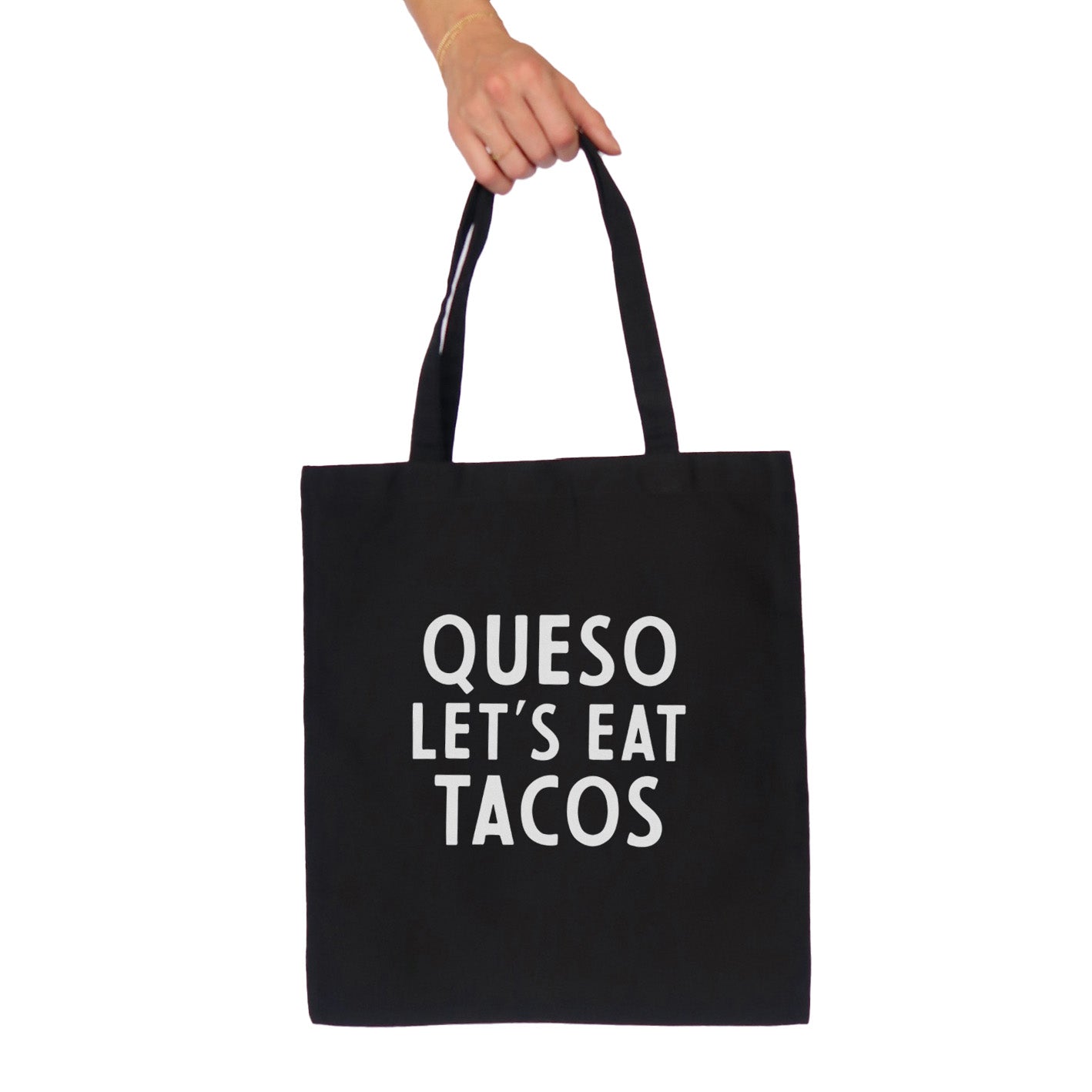 Frankie Jean Queso Let's Eat Tacos Tote Bag