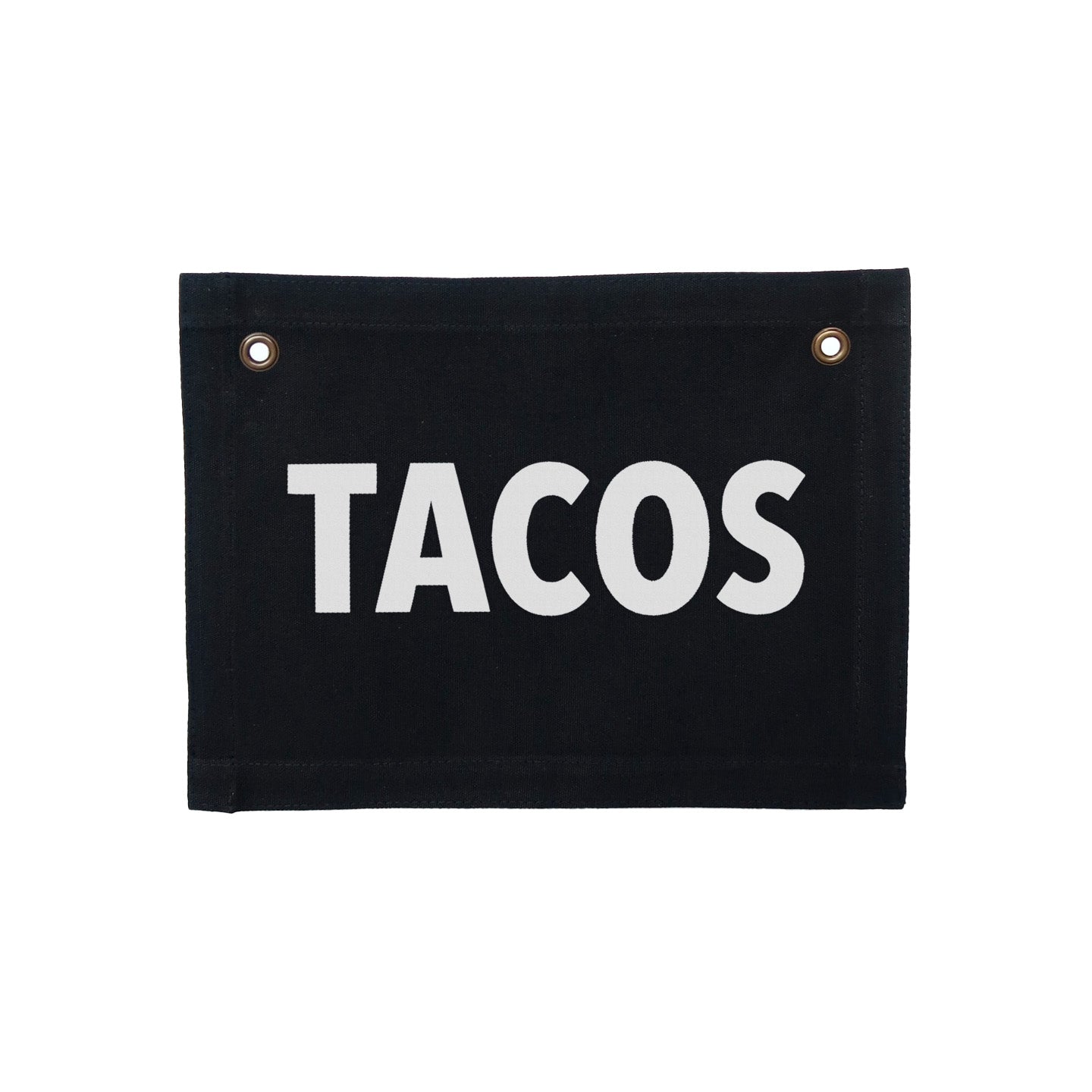 Frankie Jean Tacos Small Canvas Flag