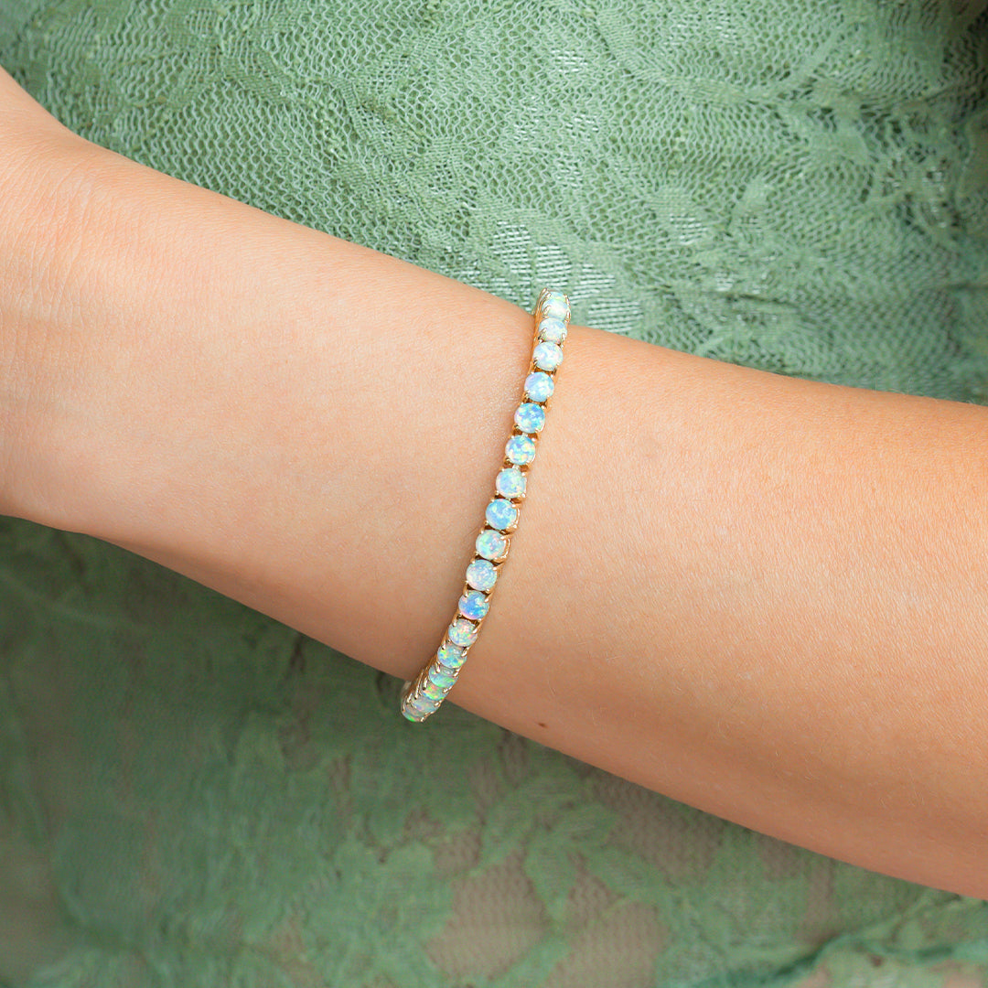 Mint & Lily Blue Opal Tennis Bracelet