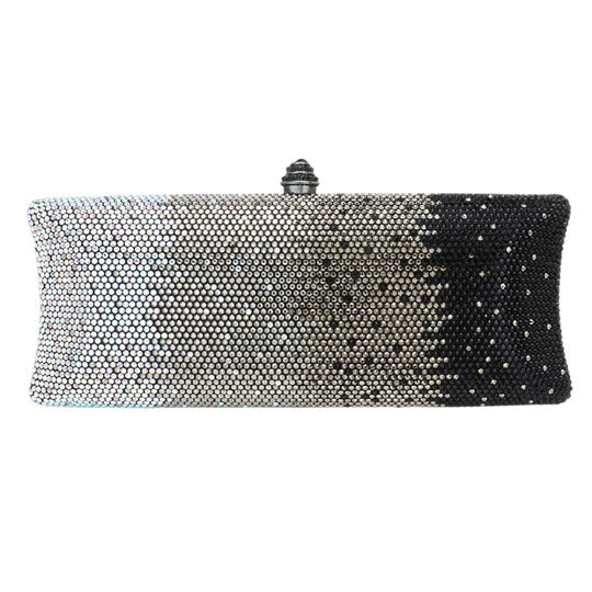 Bling Ombre Rhinestone Evening Clutch Tote Bag