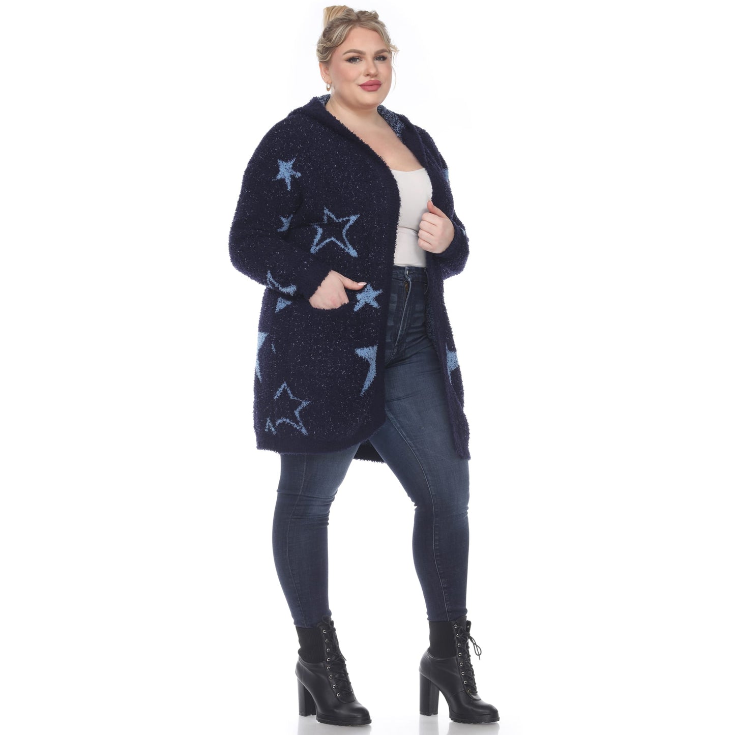 Navy/Light Blue Stars-
