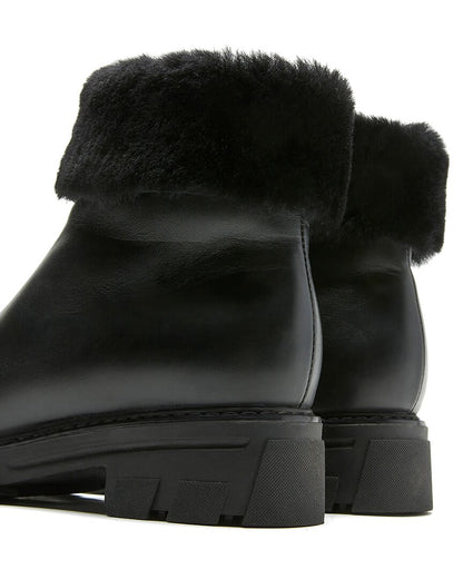 1 BLACK SUEDE/BLACK FUR-