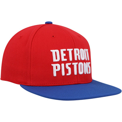 Mitchell & Ness Men's NBA Core Basic Snapback Pistons Red-Royal
