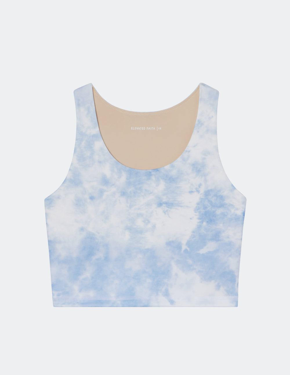 Elevated Faith Blue Tie-Dye Bra Tank