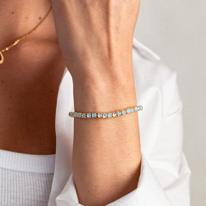 Mint & Lily Blue Opal Tennis Bracelet