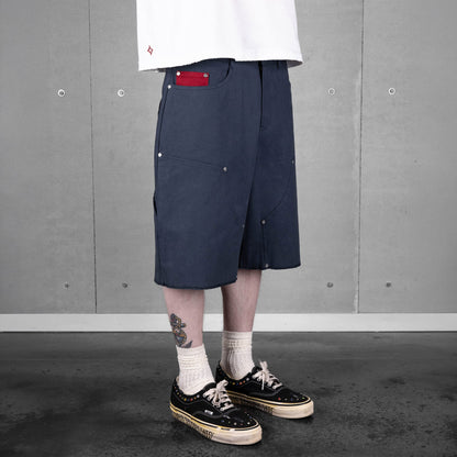 Commons Double Knee Canvas Short Navy