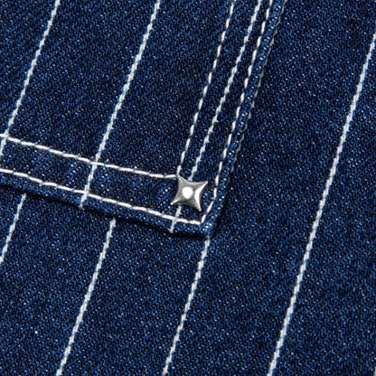 Commons Pinstripe Conductor Denim Pant Midnight Blue