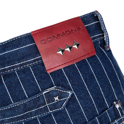 Commons Pinstripe Conductor Denim Pant Midnight Blue
