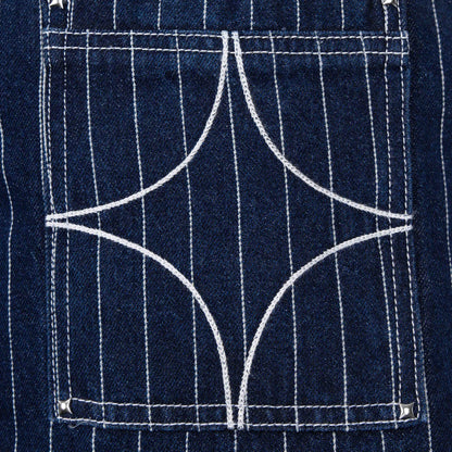 Commons Pinstripe Conductor Denim Pant Midnight Blue