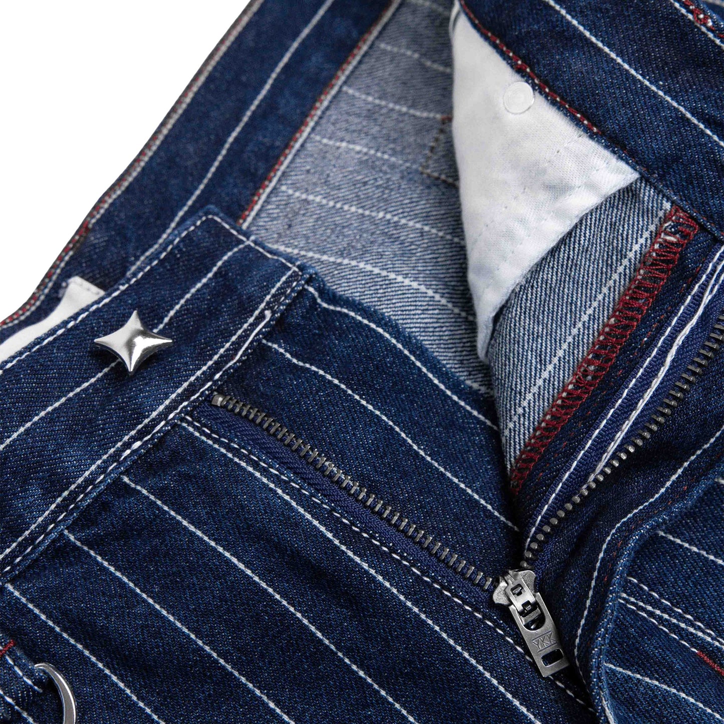 Commons Pinstripe Conductor Denim Pant Midnight Blue