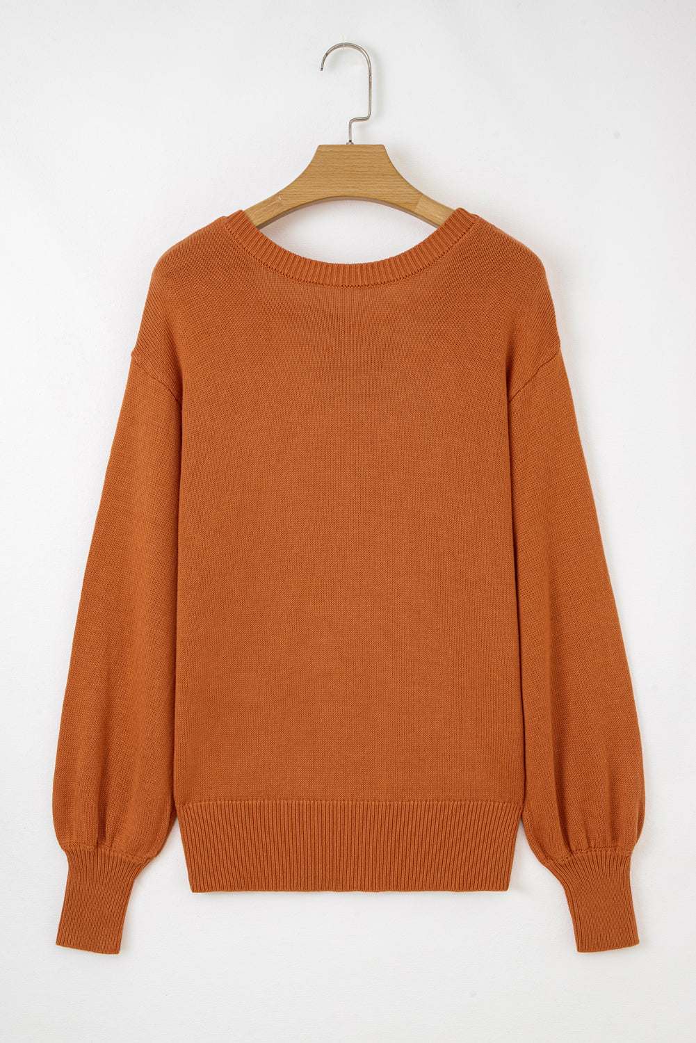 Abigail Trim Drop Shoulder Sweater - Gold Flame / L - 12/14