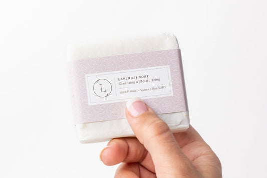 Lizush 2x Lavender Soap Bar, Natural Handmade Soap, Vegan Skincare gift - No Color