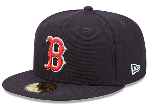 New Era Men's MLB Boston Red Sox 5950 Cloud Under Fitted Navy
