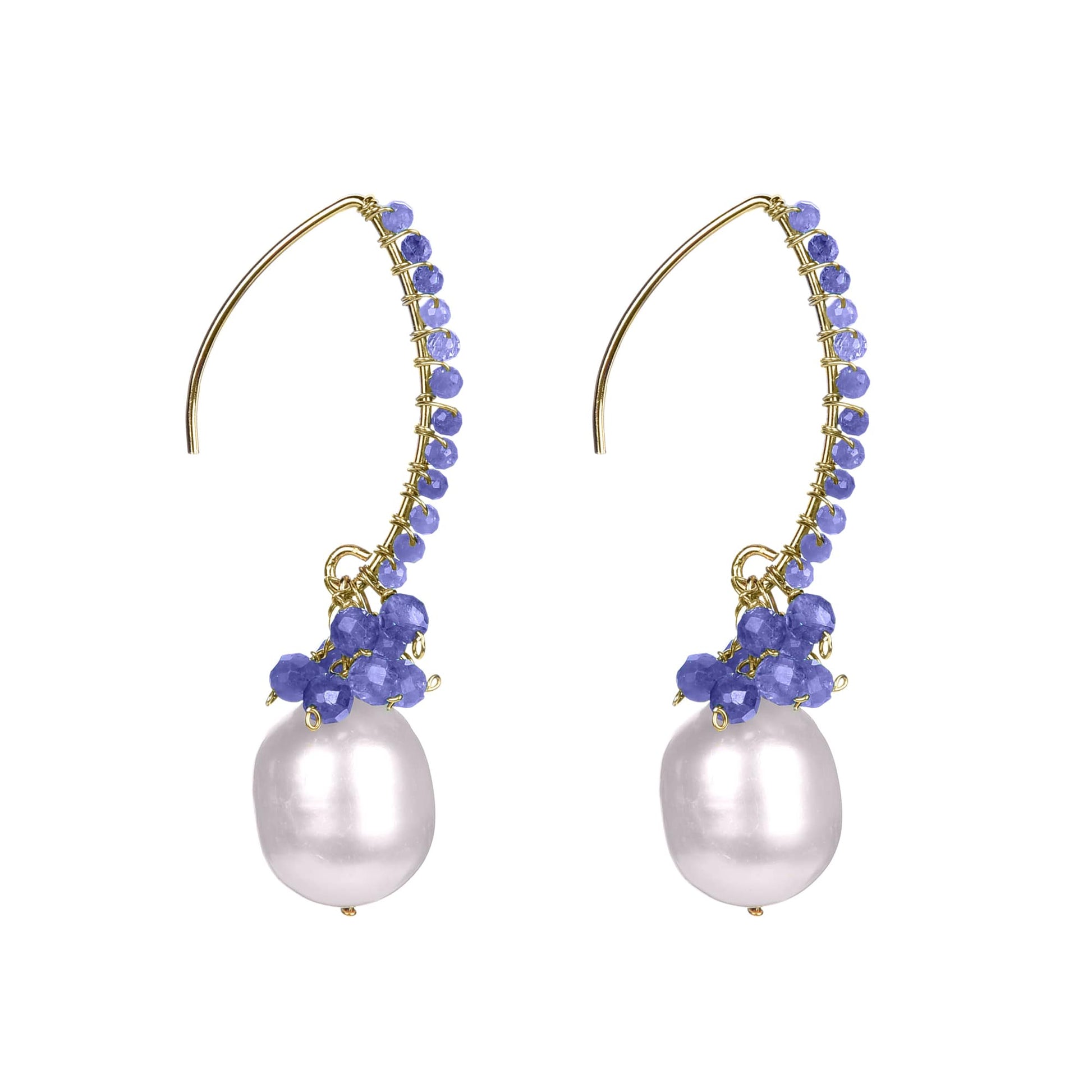 Blue, White-