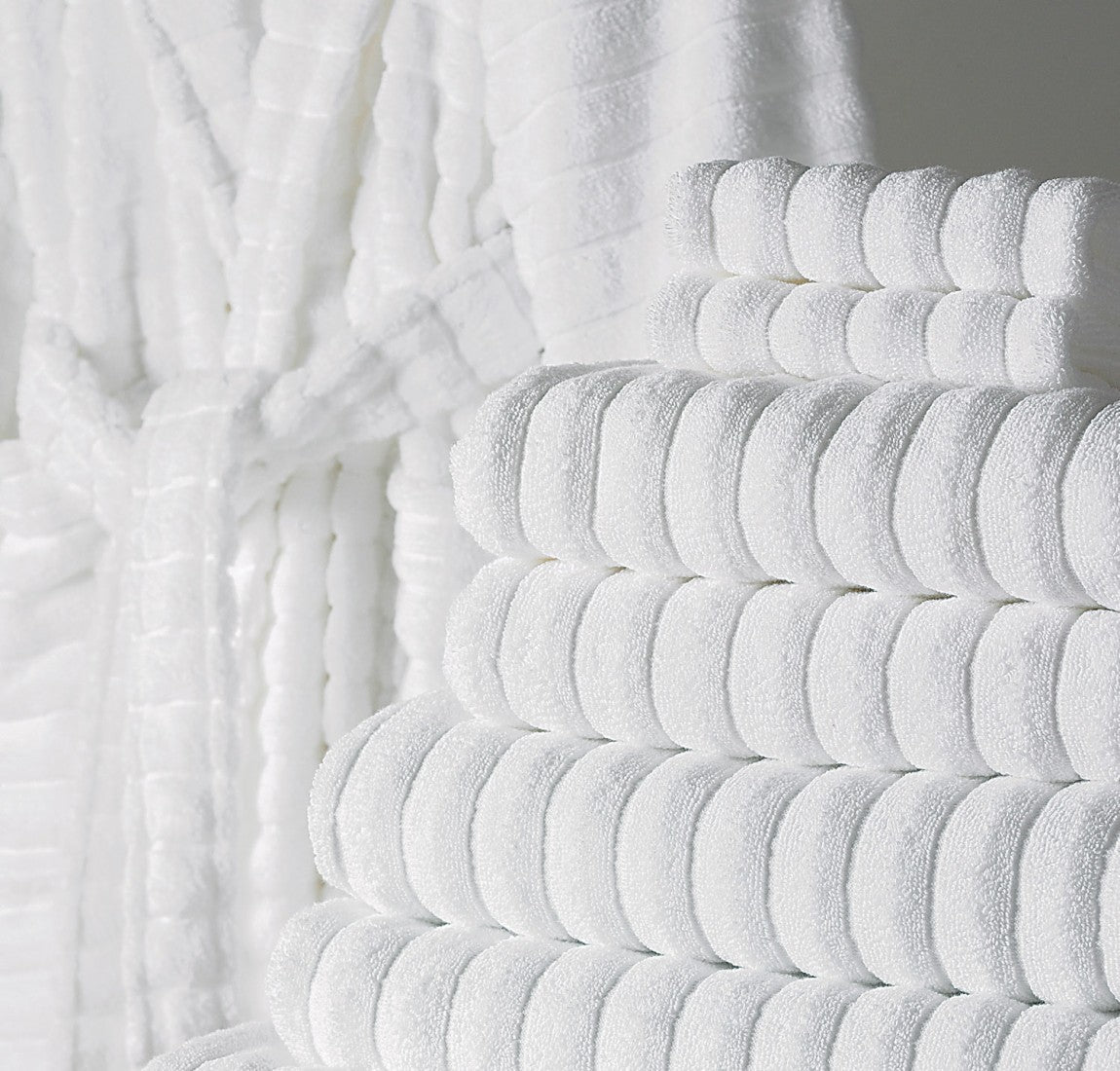 Brampton Turkish Cotton Large Hand Towels - 6 Pieces White Collection - Classic Turkish Towels