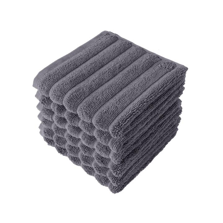 Brampton Turkish Cotton Washcloths - 6 Pieces - Classic Turkish Towels