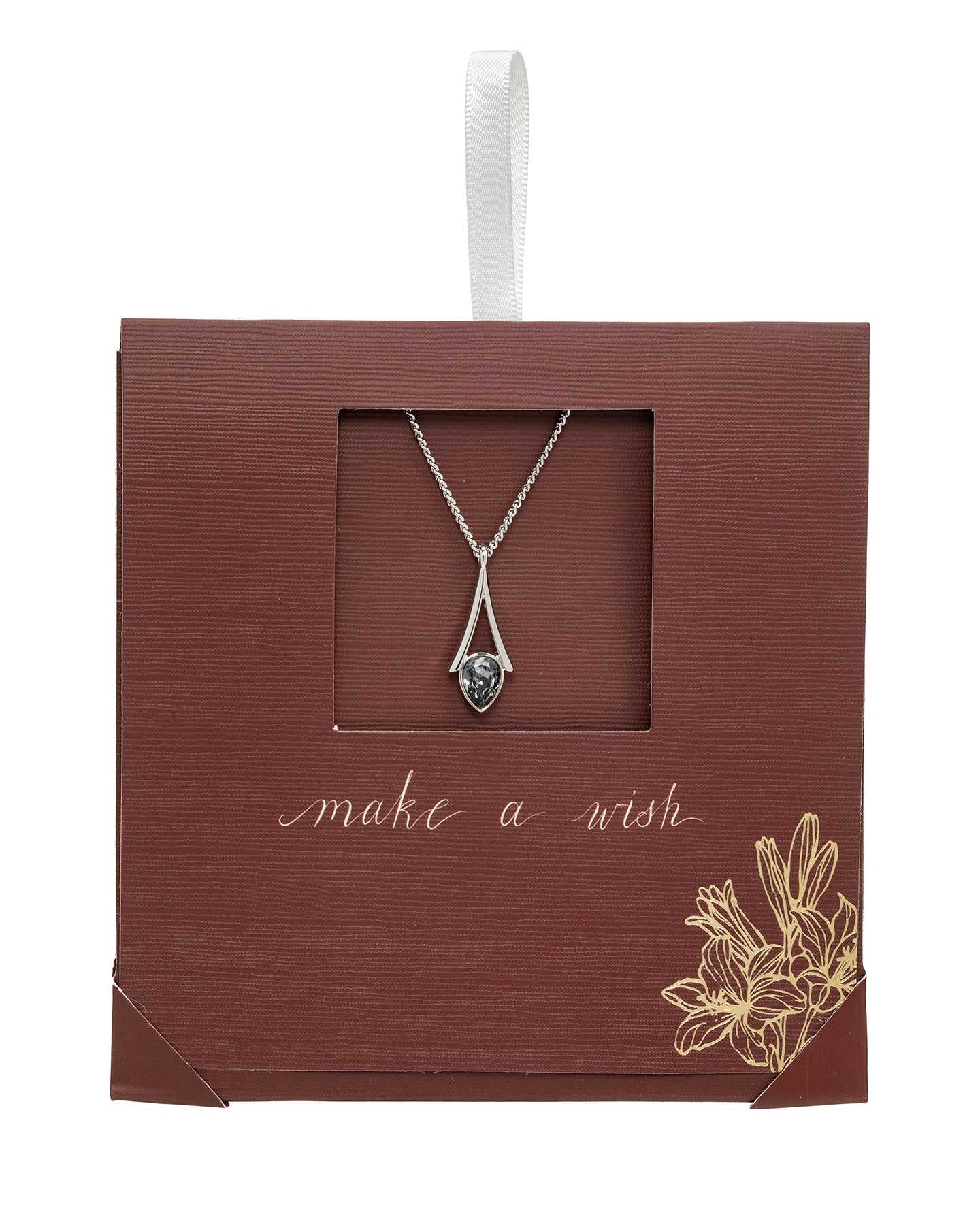 Silver Teardrop-