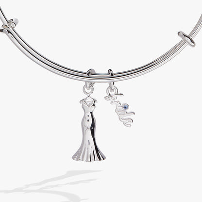 Bridal Gown Duo Charm Bangle