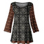 Rust and Black Decorative Print