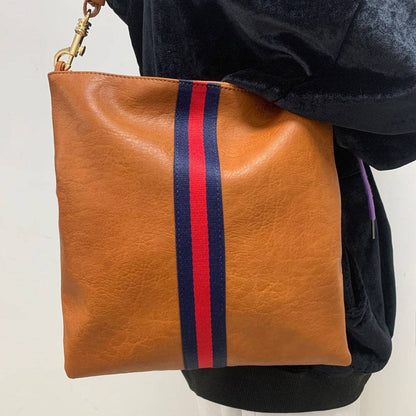 Toni Fold Over Clutch - Threaded Pear