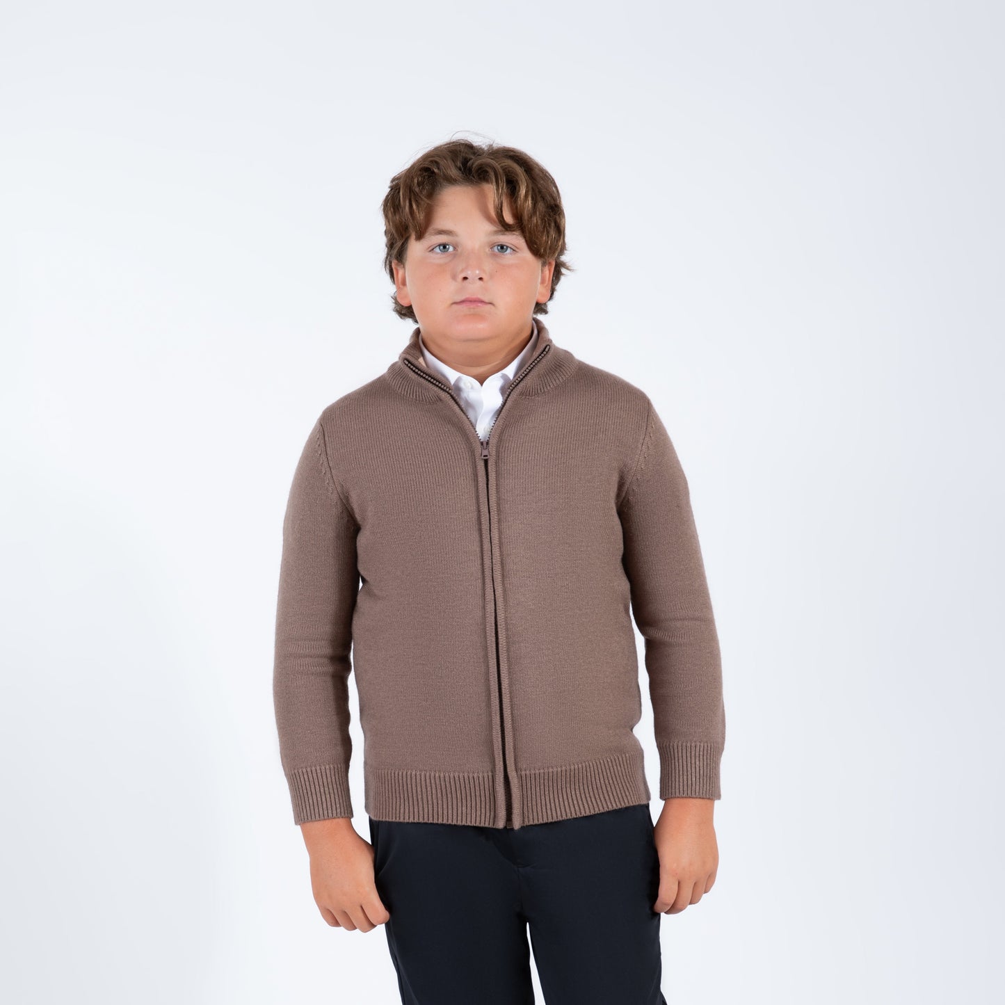Mocha Zipper Sweater