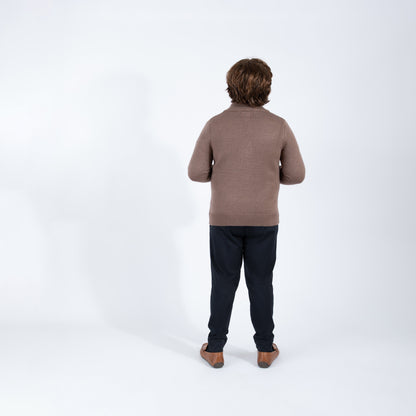 Mocha Zipper Sweater