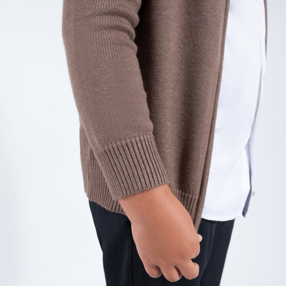Mocha Zipper Sweater