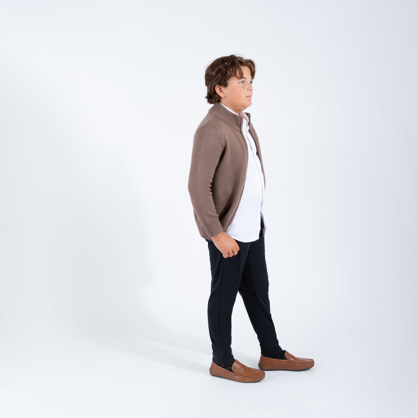 Mocha Zipper Sweater