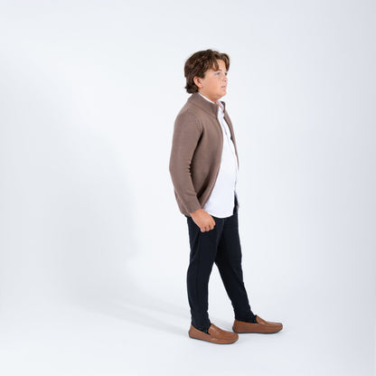 Mocha Zipper Sweater