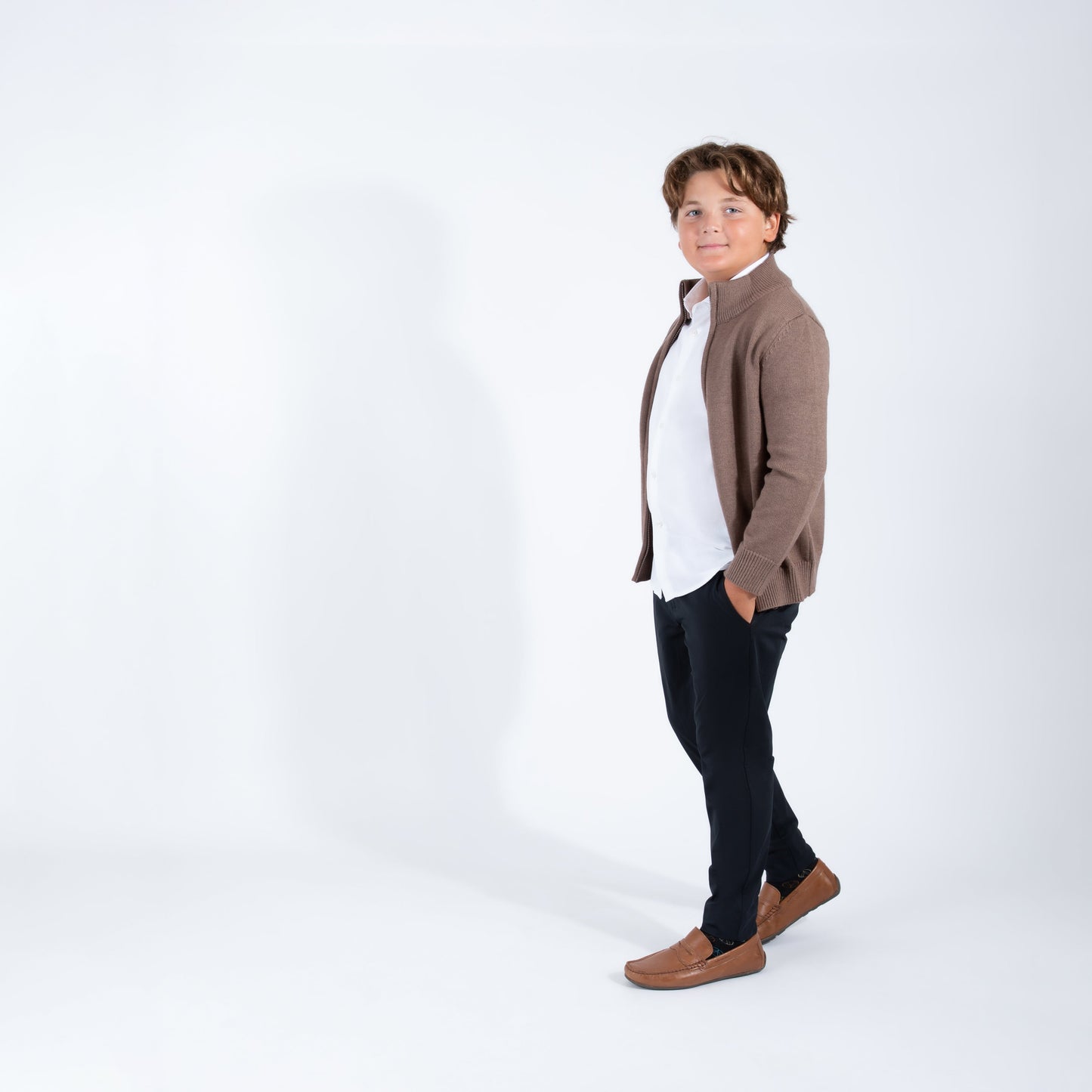 Mocha Zipper Sweater