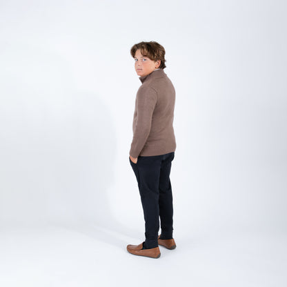 Mocha Zipper Sweater
