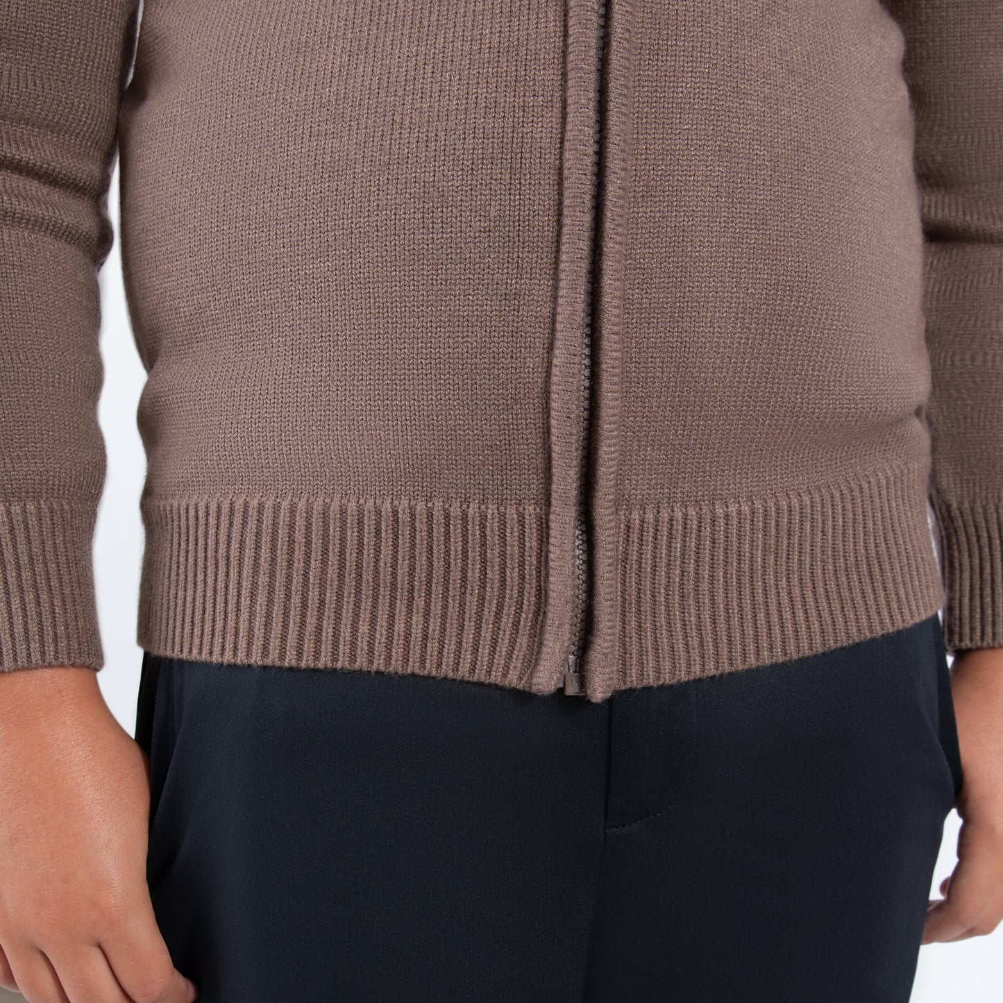 Mocha Zipper Sweater