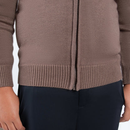 Mocha Zipper Sweater