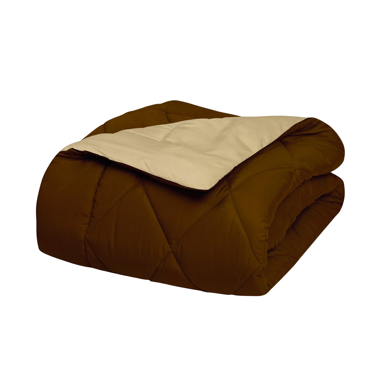 Elegant Comfort 3-Piece Reversible Diamond Stitched Comforter & Shams