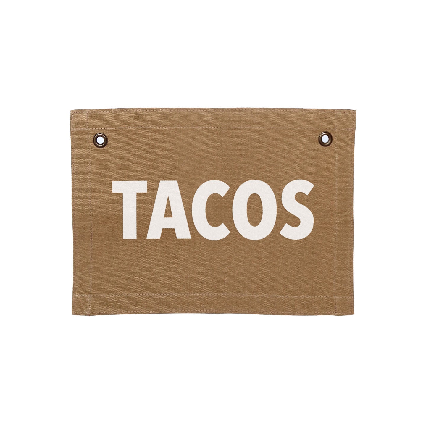 Frankie Jean Tacos Small Canvas Flag
