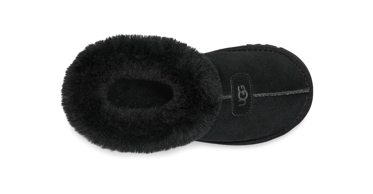 UGG Tazzette Womens Platform Clogs — Black Suede