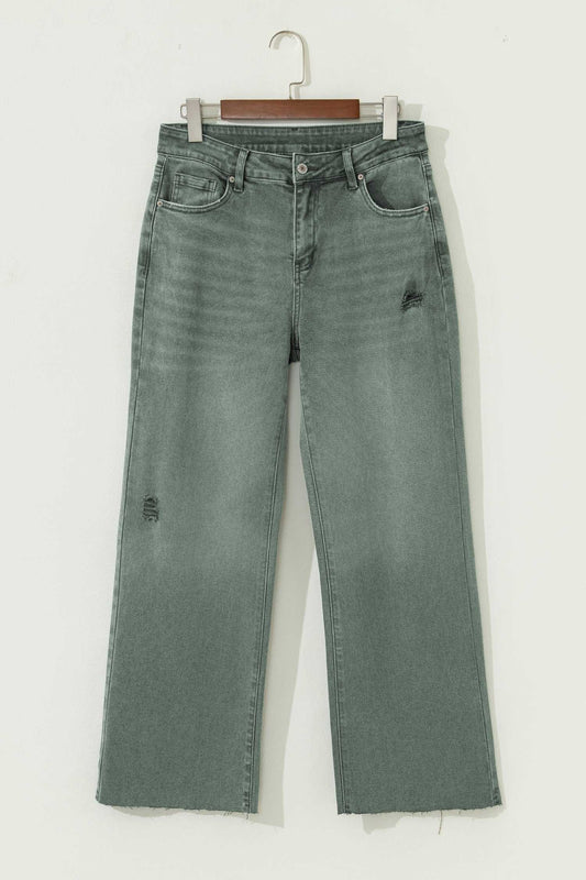 Threaded Pear Karla Edge Wide Leg Jeans