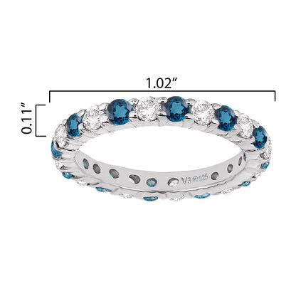 Blue, White-