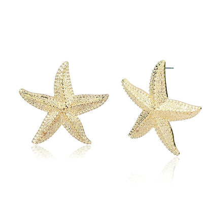 Goldtone Starfish Drop Earrings