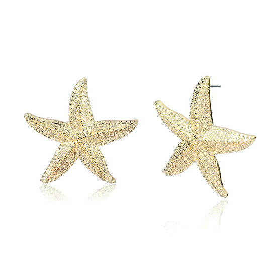 Goldtone Starfish Drop Earrings