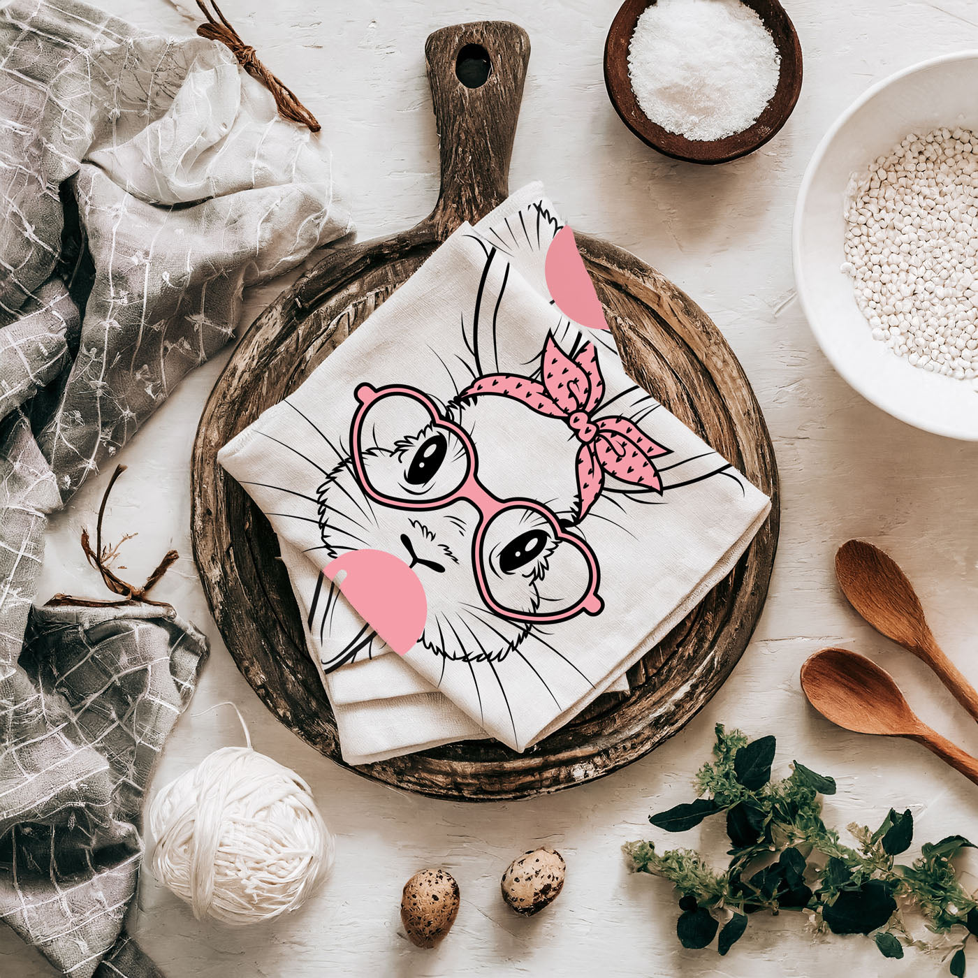 Bold modern bunny kitchen towel bubblegum heart glasses
Quirky contemporary Easter towel stylish bunny
Retro chic bunny kitchen towel bubblegum bandana
Modern graphic design Easter towel bunny pink