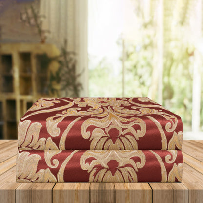 Elegant Comfort Set of 2 Penelope Jacquard Look Curtain Panels - 54" W x 84" L