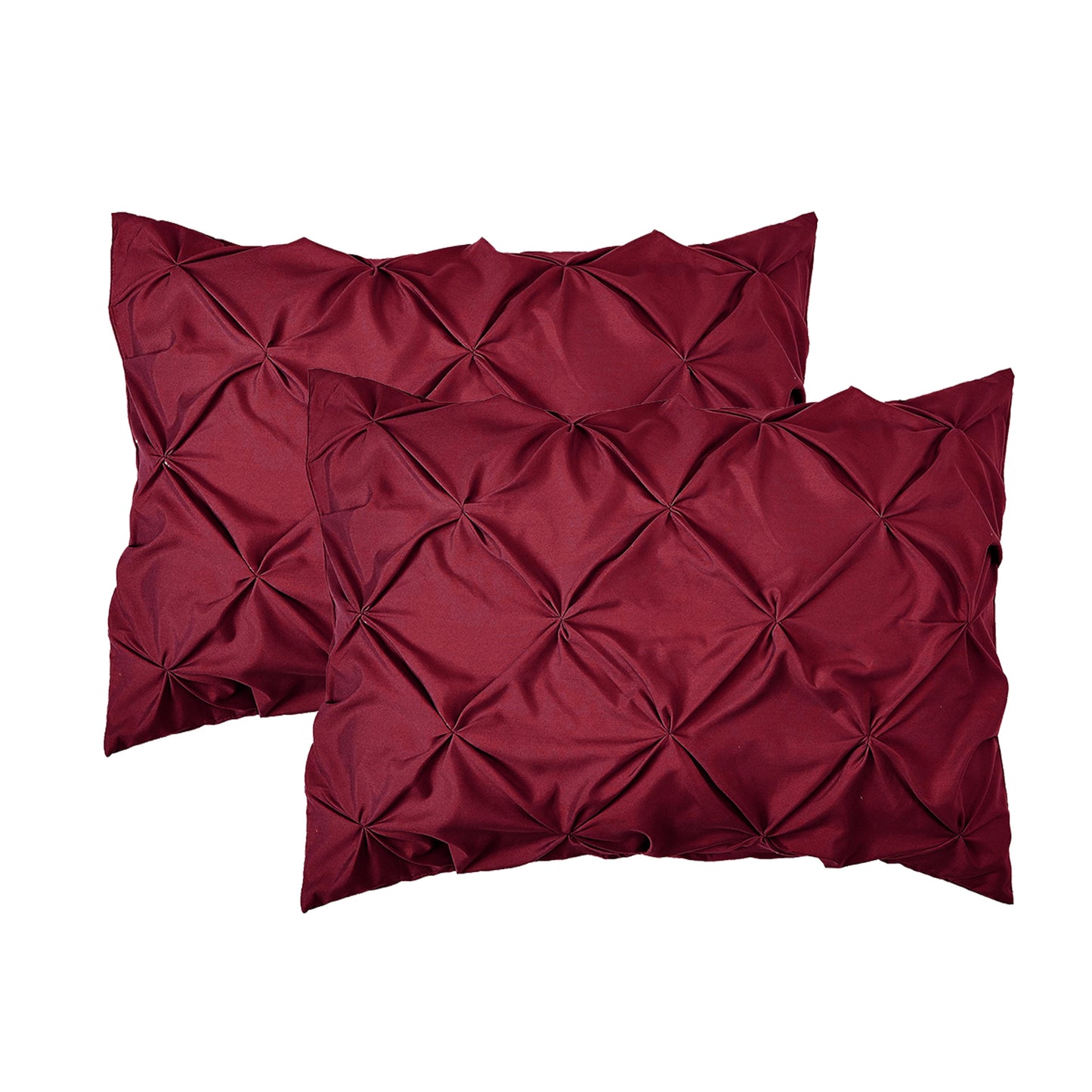 Elegant Comfort 8-Piece Pintuck Pinch Pleated Comforter Set - Includes 4-Piece Sheet Set with Double Sided Storage Pockets