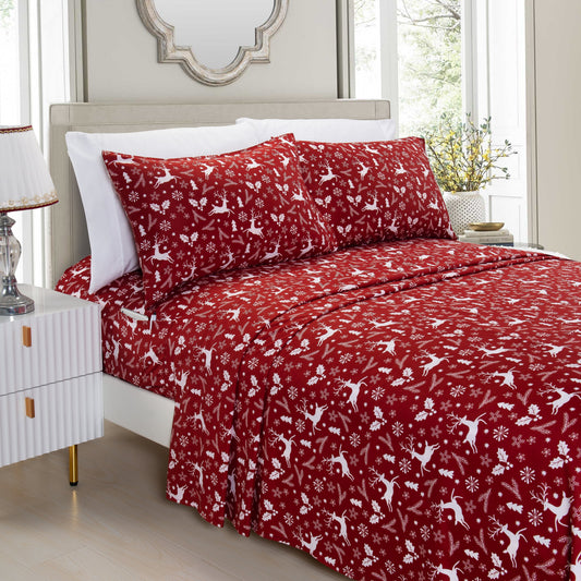 Mocassi 6-Piece Christmas & Holiday Sheet Set - Soft as Hotel Premium Quality