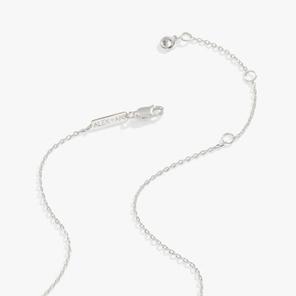 Butterfly + Crystal Necklace, Adjustable