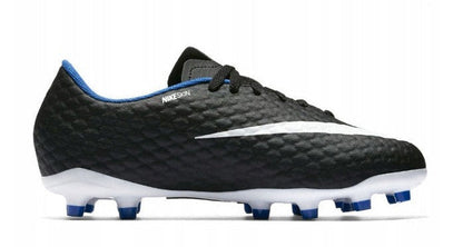 [852595-002] Preschool Nike Hypervenom Phelon 3 Fg Gs 'black White Royal'